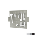 Bostontec Steel Peg Board, 24"h x 28"w, 40 lb cap, BLK BS2428P - B